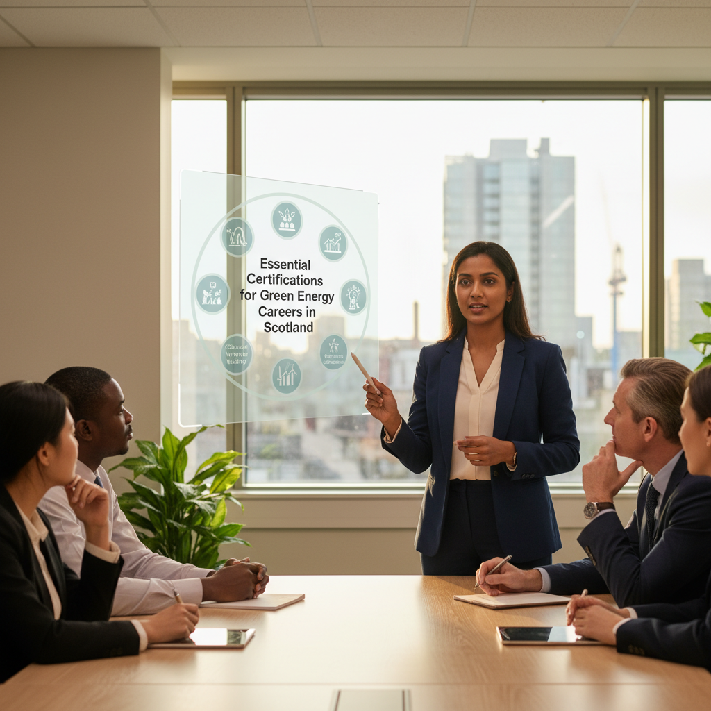 Certificaciones esenciales para carreras de energía verde en Escocia