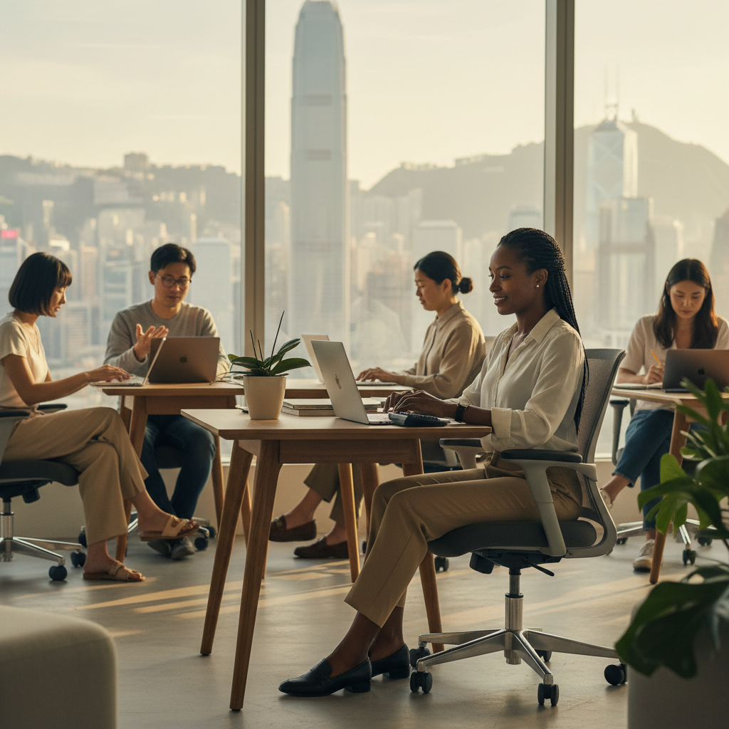 限られたスペースで健康的な姿勢を保つ：香港のリモートワーカーのための着席エルゴノミクス