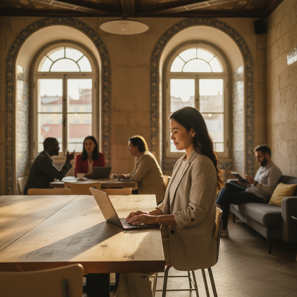 Κέντρα Νομάδων και Στάση Σώματος: Εργονομία Καθίσματος στους Ιστορικούς Χώρους Co-working της Λισαβόνας
