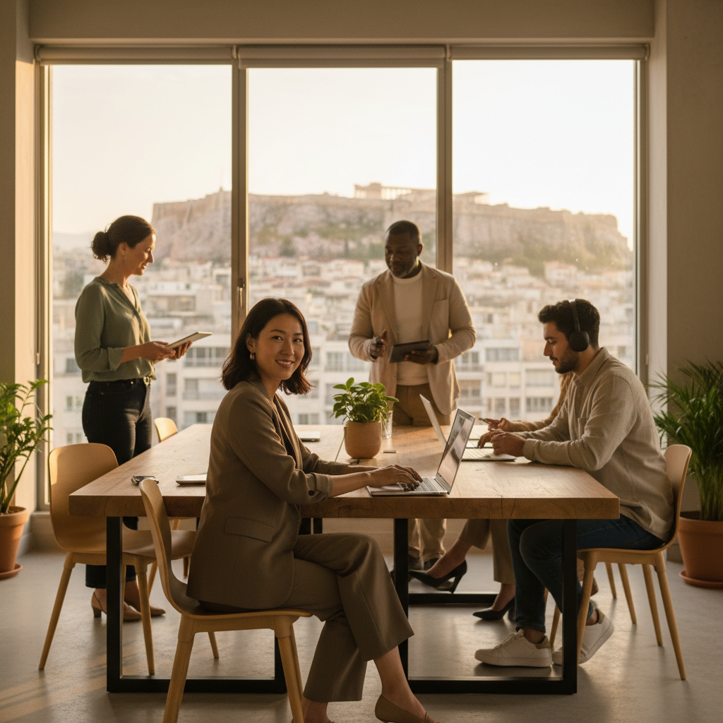 Väsentliga resurser för utbildning i affärsgrekiska för utlänningar i Athen