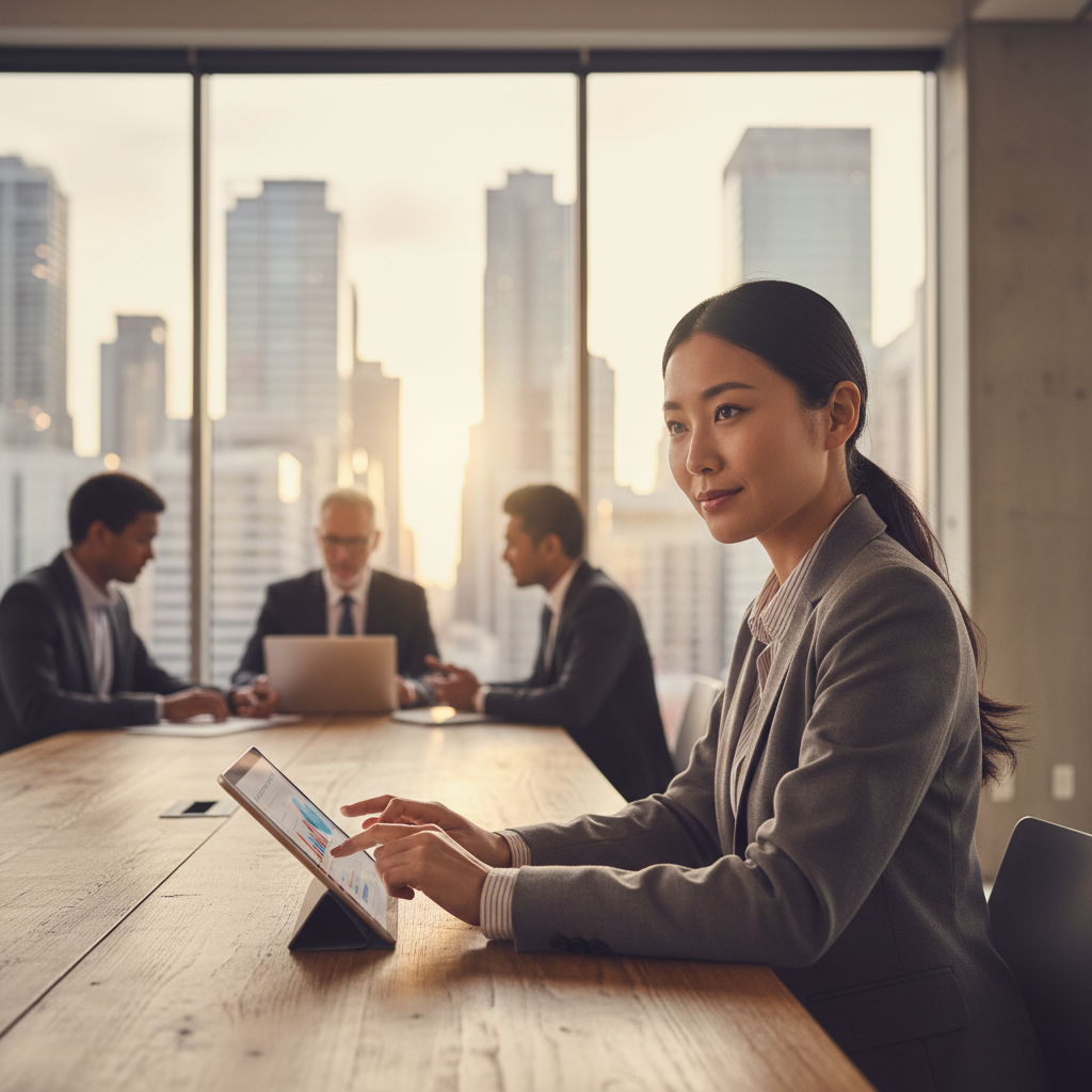 中国本土の採用面接における座席配置と階級表示