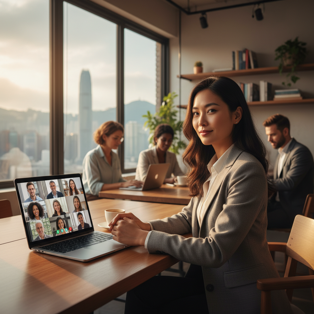 香港の正式なビジネス面接における座席プロトコルと非言語的手がかり