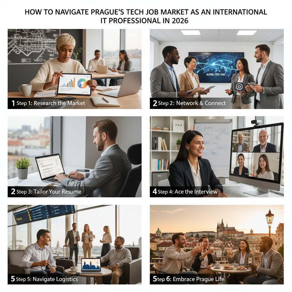 Prag'da Teknoloji İş Piyasasında Uluslararası BT Profesyonelleri İçin 2026 Rehberi