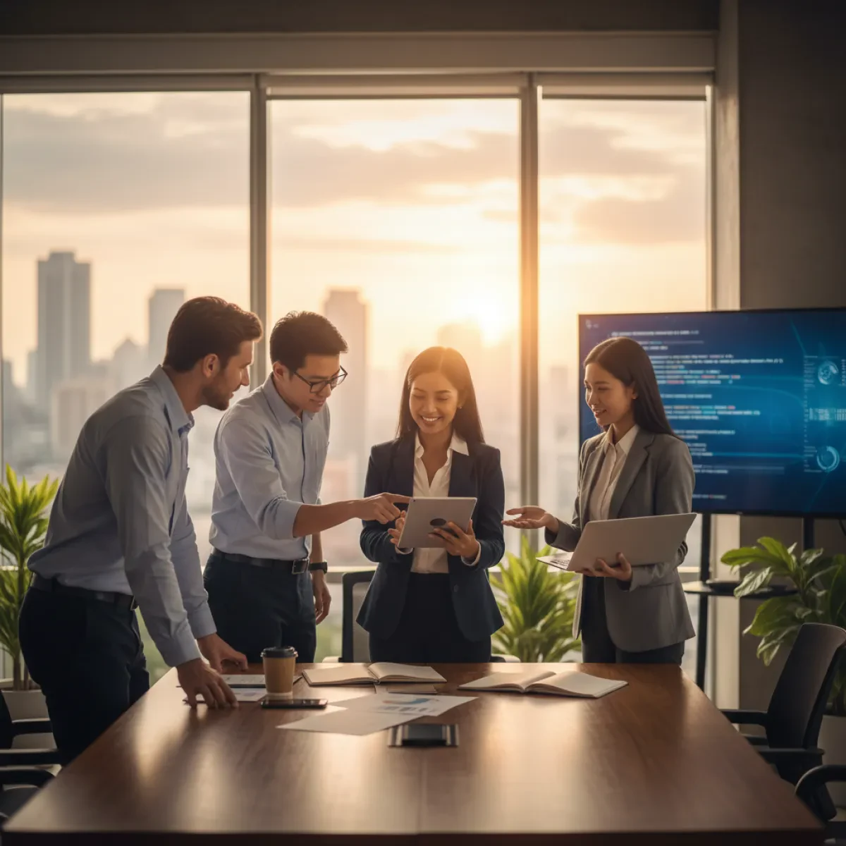 Presentación profesional digital: de BPO a desarrollo de software en Manila