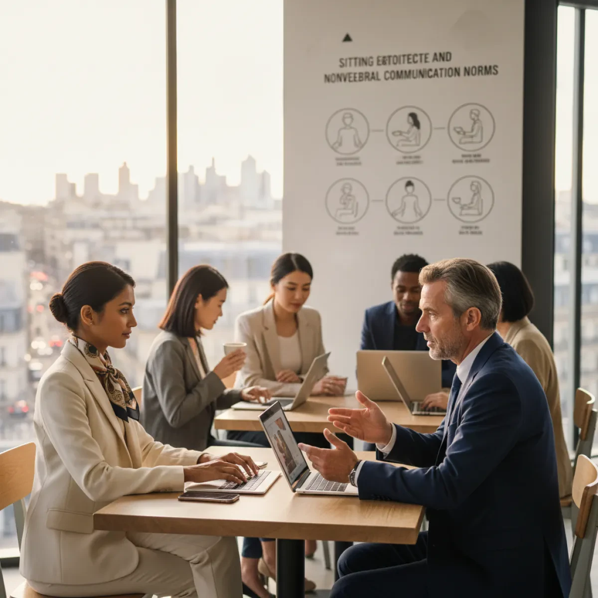 Sitting Etiquette and Nonverbal Communication Norms in French Corporate Recruitment Interviews