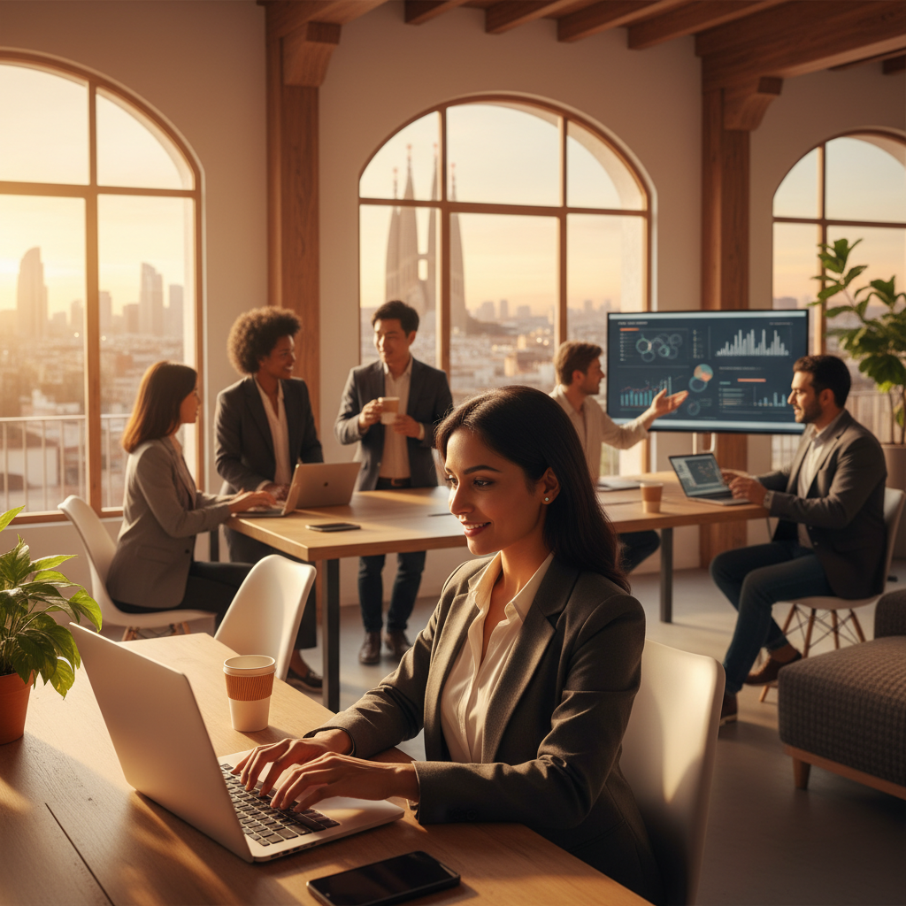 Obecný průvodce budováním sociální a profesní komunity pro mezinárodní pracovníky na dálku ve Valencii a Barceloně