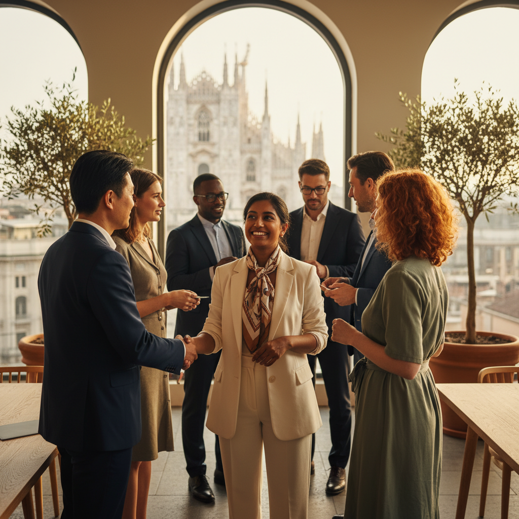 밀라노의 봄 네트워킹: 비즈니스 미팅을 위한 복장 및 매너 가이드