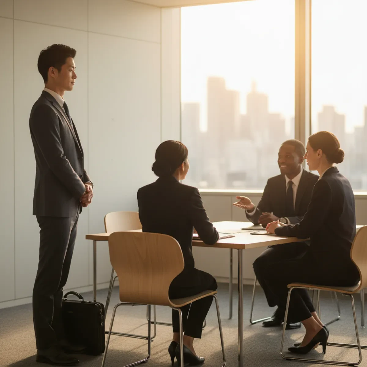 Sitting Protocols in Japanese Corporate Interviews