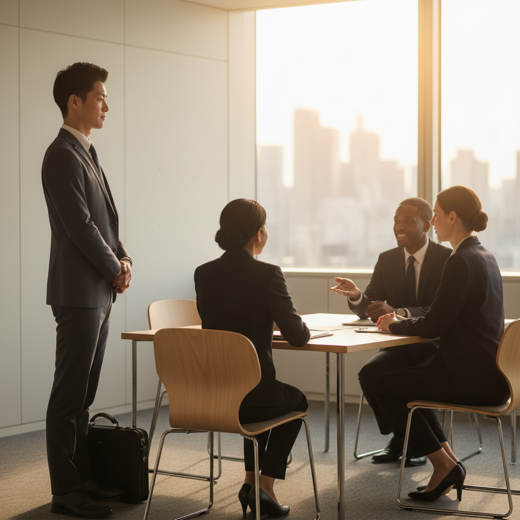 Sitting Protocols in Japanese Corporate Interviews