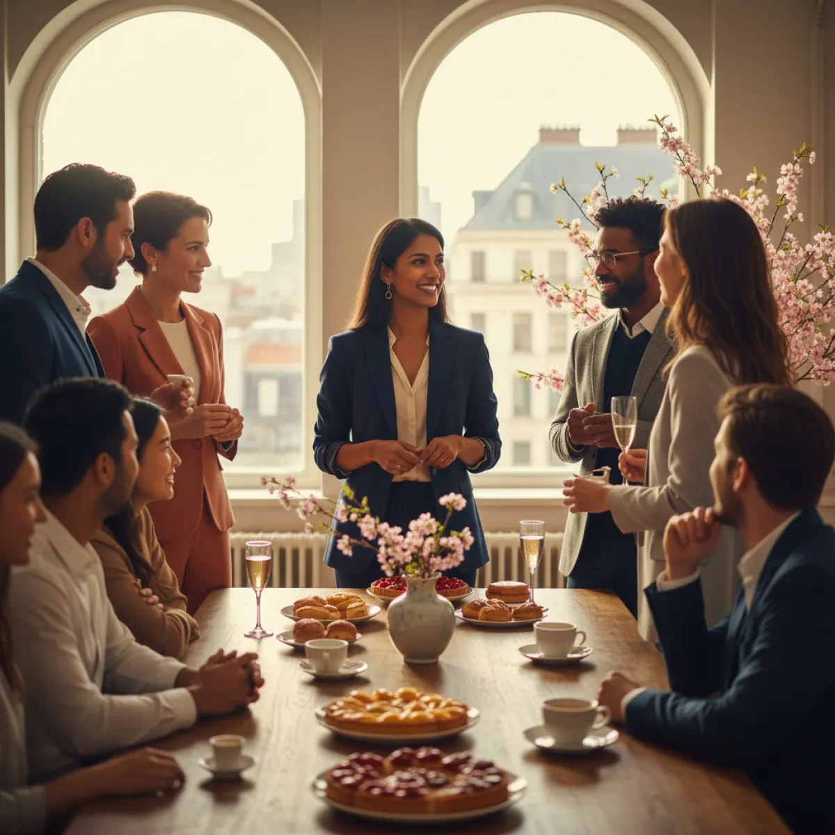 Evitar la fatiga por networking en eventos franceses